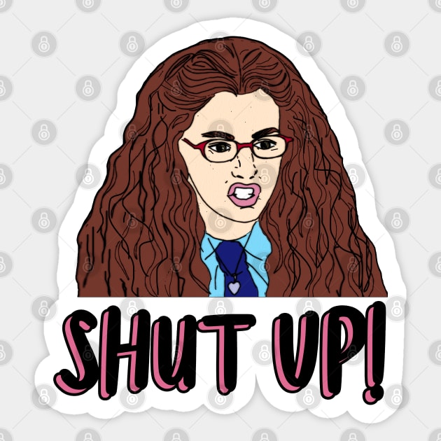 The Princess Diaries Mia Thermopolis Shut Up Sticker by baranskini